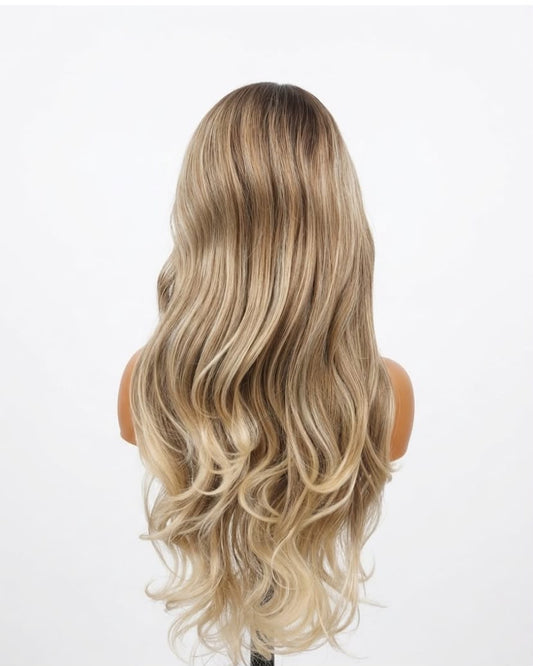 Piano curls blended  transparent lace 13*4 28inch Stock R700